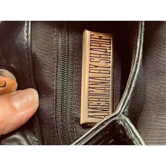 Vintage Americana by Sharif black bucket bag. Repaired handles. - Picture 4 of 8